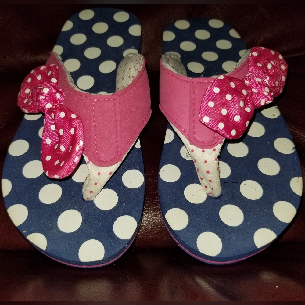 Minnie Mouse Flip Flop Sandals Size 13/1 Little Girls